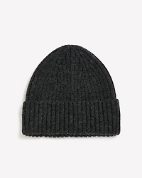Ribbed Wool-Blend Beanie