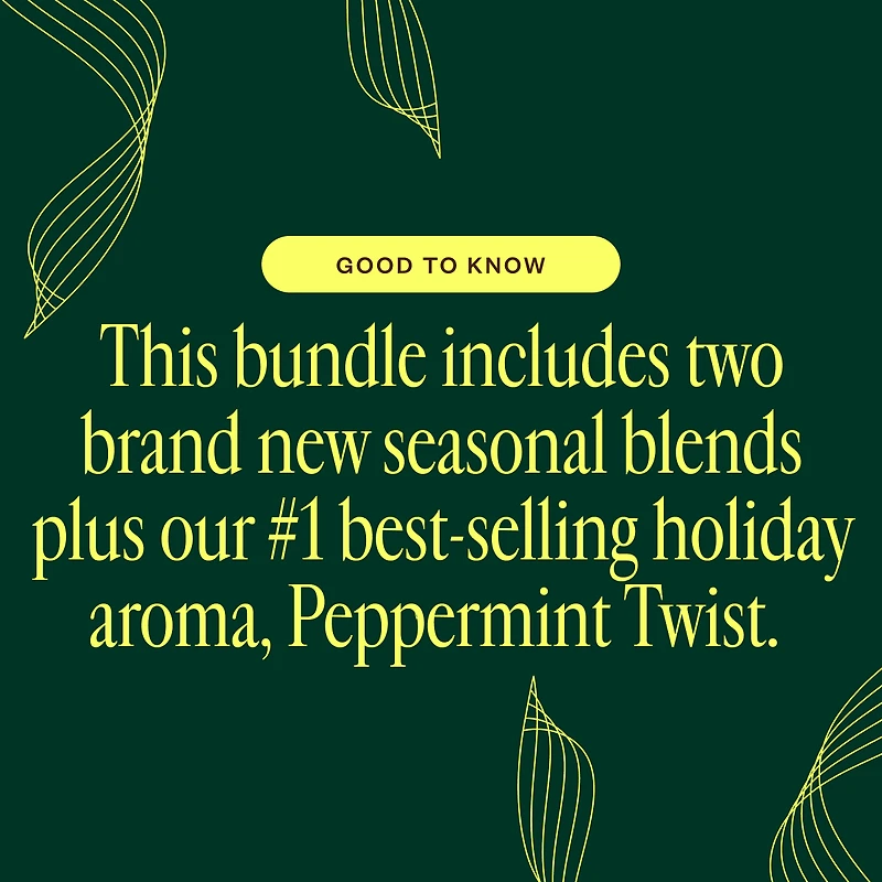 Vanilla & Chill, Peppermint Twist & Tangerine Royale