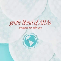 Disques exfoliants éclat du visage aux acides glycolique et lactique avec AHA