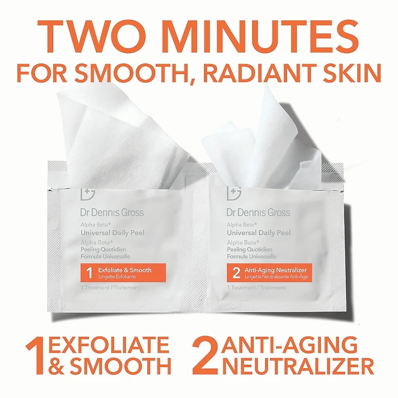 Tampons exfoliants quotidiens universels Alpha Beta®