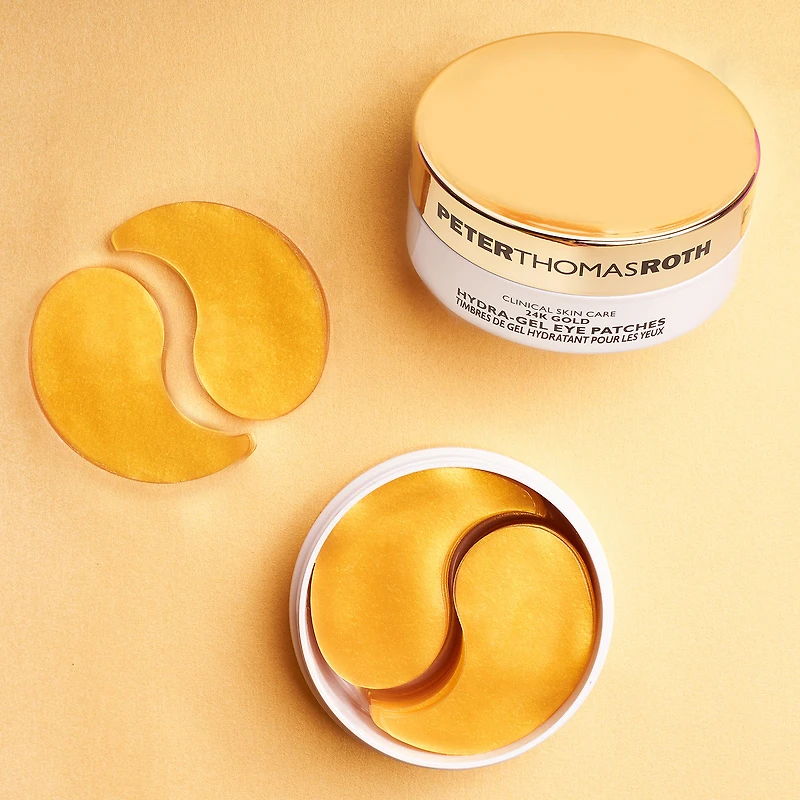 Timbres de gel hydratants pour les yeux 24K Gold Pure Luxury Liftants et raffermissants