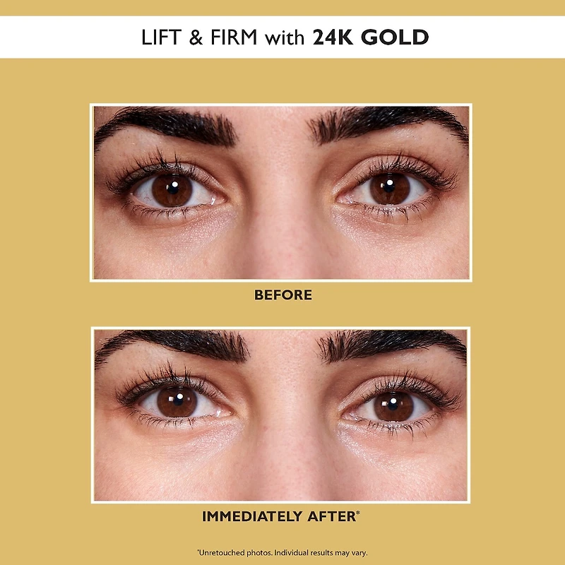 Timbres de gel hydratants pour les yeux 24K Gold Pure Luxury Liftants et raffermissants