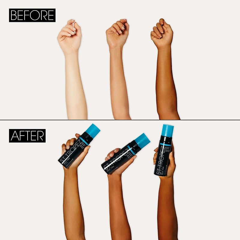 Mousse de bronzage foncé