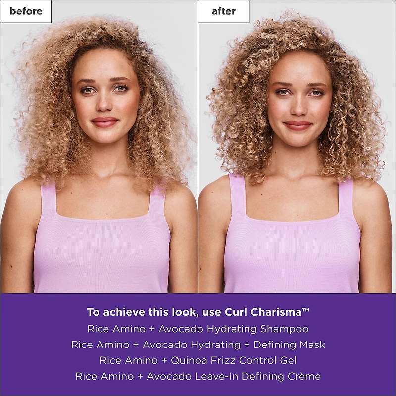 Gel de contrôle des frisottis Acides aminés de riz + quinoa Curl Charisma™