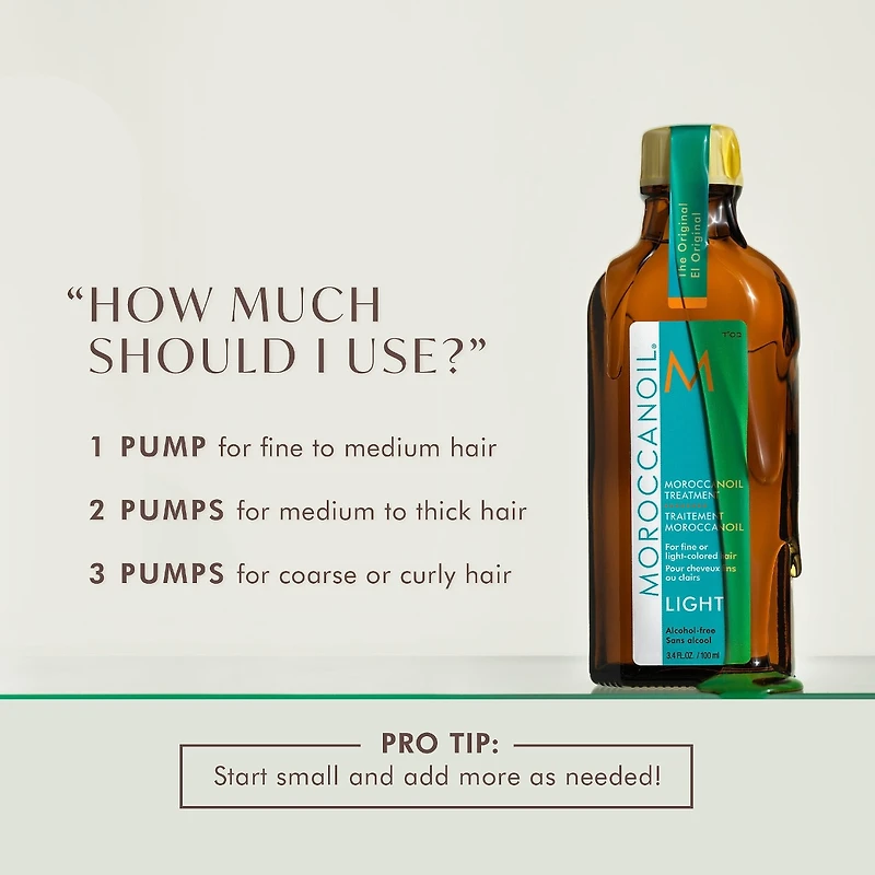 Huile capillaire légère Moroccanoil pour cheveux fins