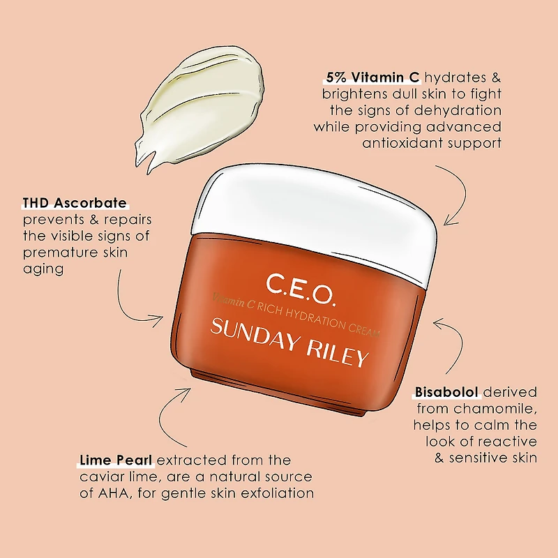 Mini C.E.O. Hydratant riche et illuminateur à la vitamine C