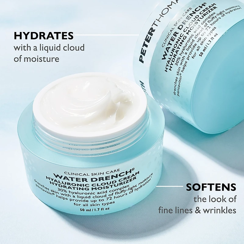 Crème hydratante effet vapeur à l’acide hyaluronique Water Drench