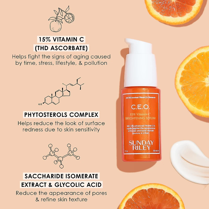 Sérum illuminateur C.E.O. à 15 % de vitamine C