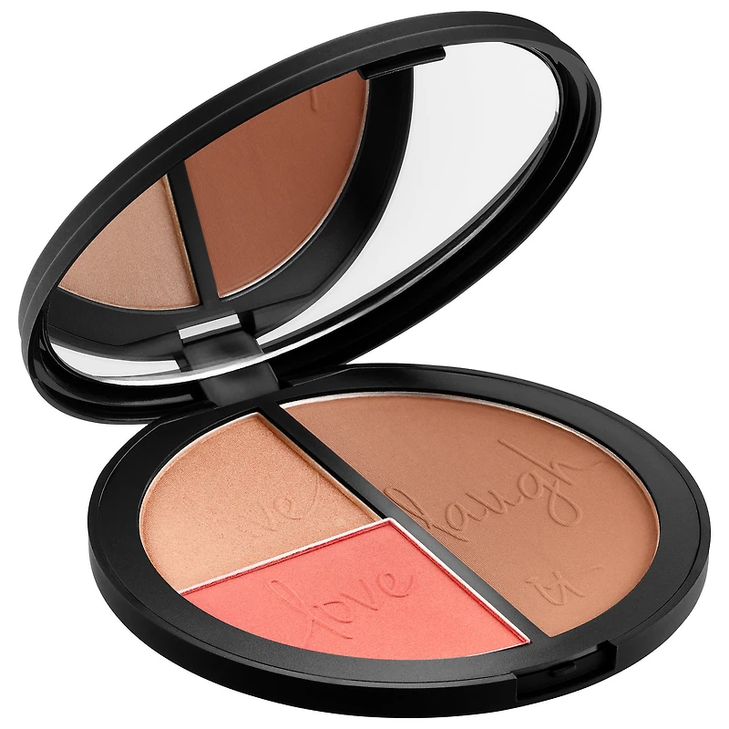 Palette de fard à joues radieux, illuminateur éclatant et poudre bronzante mate anti-âge Your Most Beautiful You