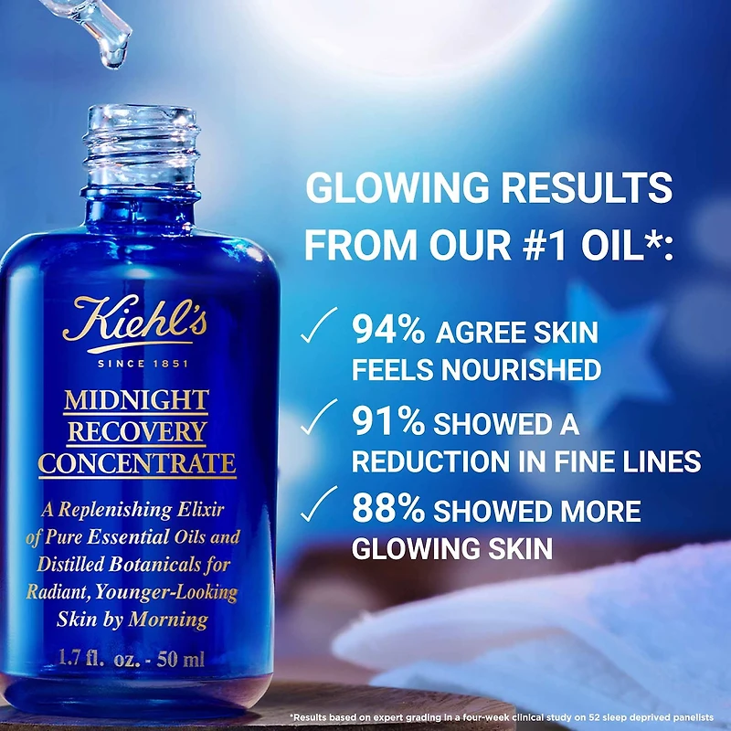 Huile hydratante concentrée pour le visage Midnight Recovery