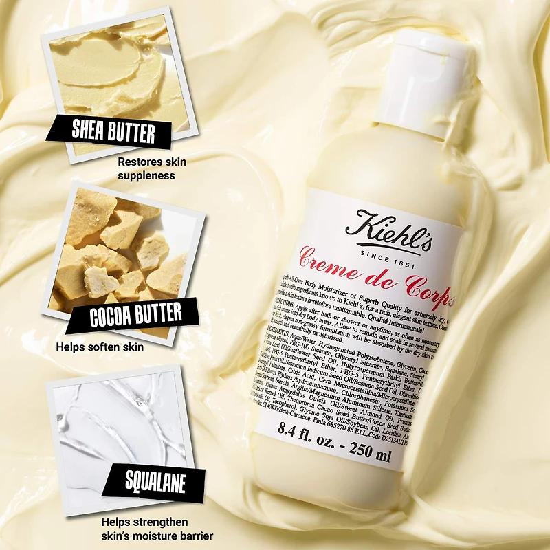 Lotion pour le corps hydratante rechargeable Crème de avec squalane