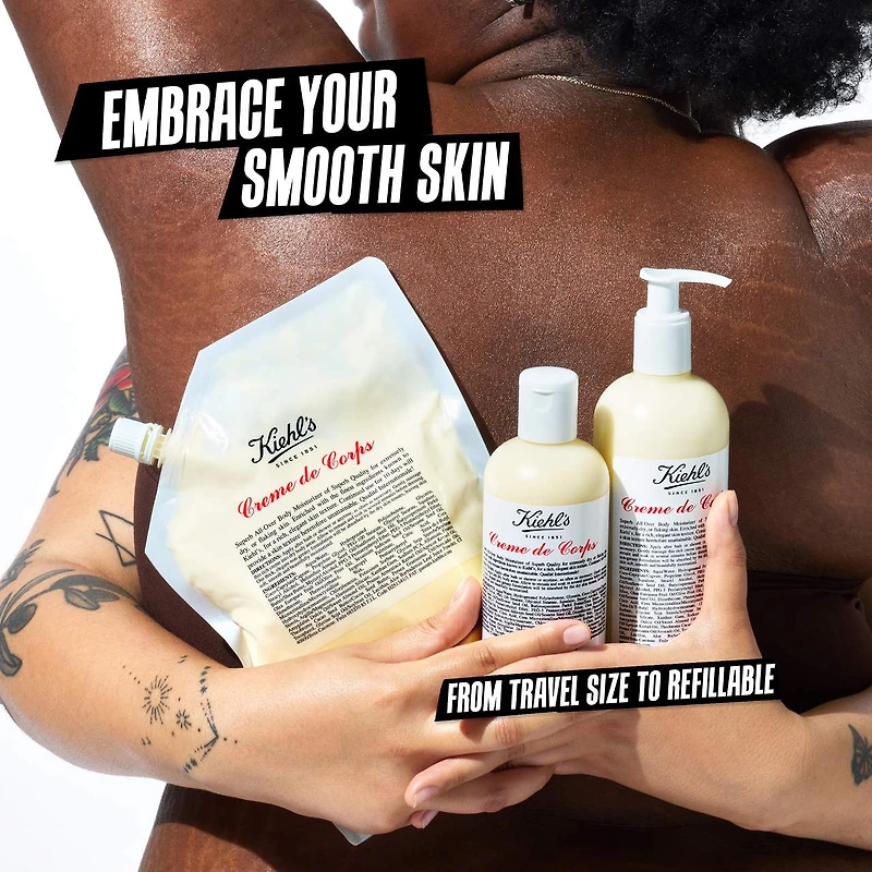 Lotion pour le corps hydratante rechargeable Crème de avec squalane