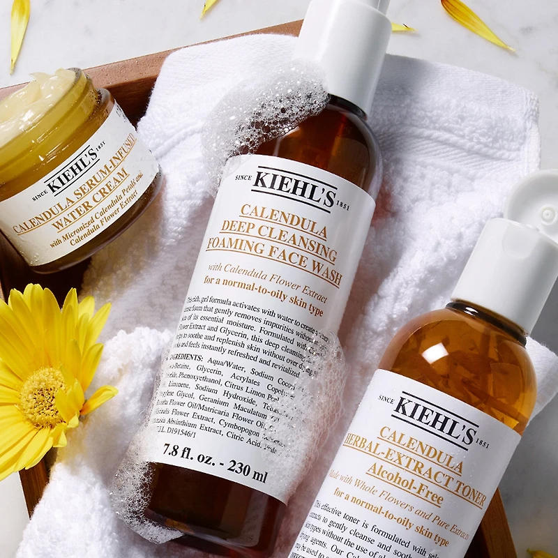 Nettoyant moussant visage en profondeur à la calendula