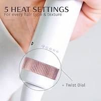 Fer à coiffer céramique pour ondulations et volume BodyWaver 1,75 po Professional (blanc et or rose)