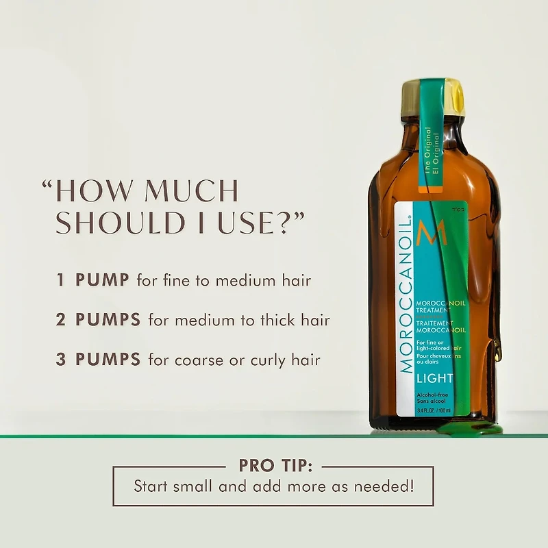 Minihuile capillaire de soin légère pour cheveux fins Moroccanoil
