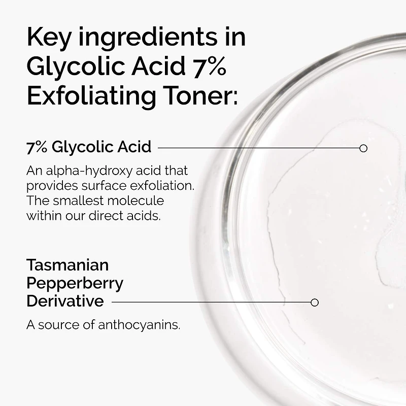 Lotion tonique quotidienne exfoliante et illuminante à 7 % d’acide glycolique