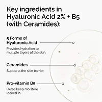 Sérum hydratant à l’acide hyaluronique 2 % + B5 et céramides