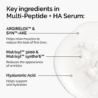 Sérum pour les rides faciales multipeptides + AH