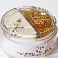 Masque de nuit hydratant en profondeur à la rose
