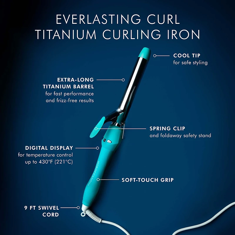 Fer à friser en titane durable Everlasting Curl