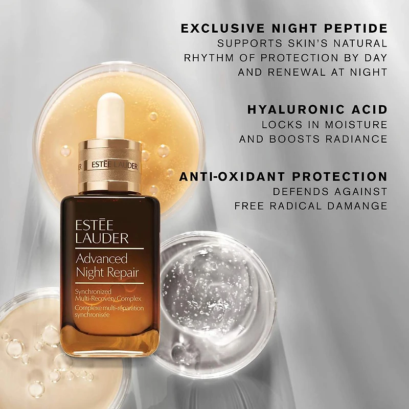Sérum complexe multiréparation Advanced Night Repair Synchronized avec acide hyaluronique