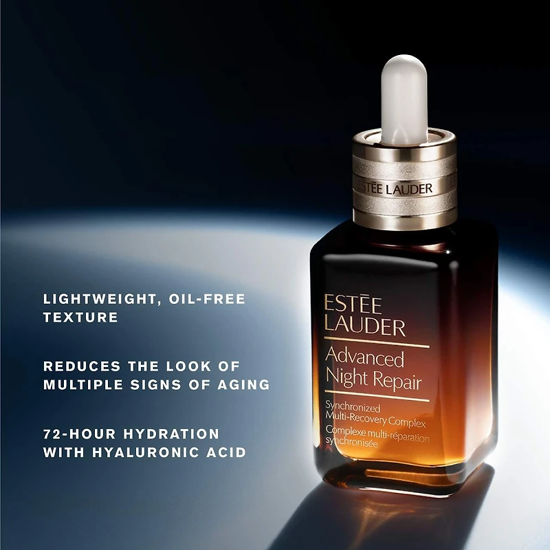 Sérum complexe multiréparation Advanced Night Repair Synchronized avec acide hyaluronique