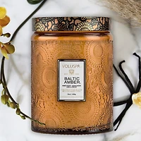 bougie en verre Baltic Amber