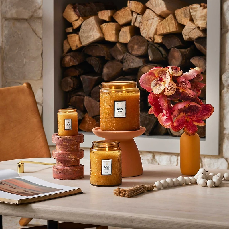 bougie en verre Baltic Amber