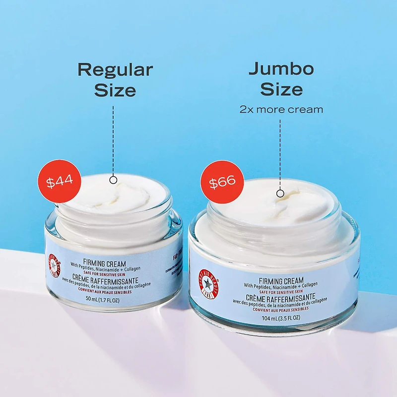 Crème raffermissante avec peptides, niacinamide et collagène