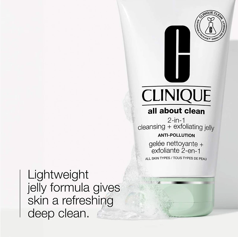 Tout sur le Nettoyant + exfoliant 2-en-1 Clean™