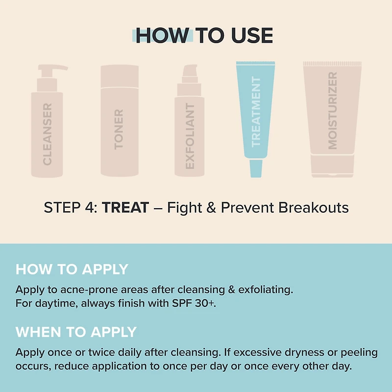CLEAR Daily Skin Clearing Treatment with 2.5% Benzoyl Peroxide
