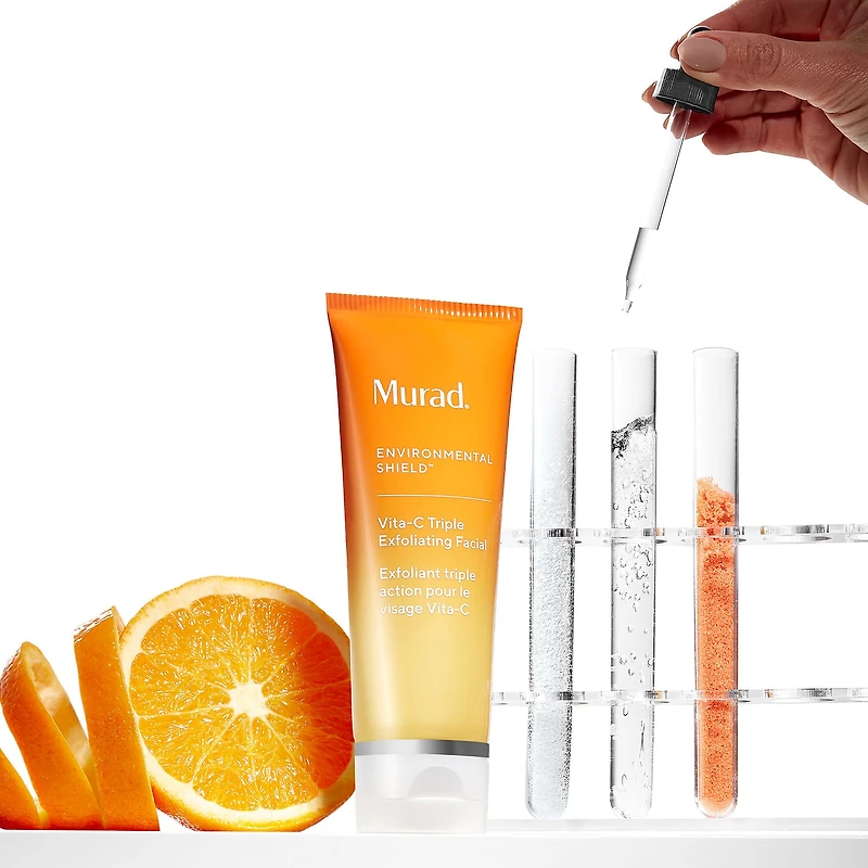 Soin facial exfoliant triple à la vitamine C