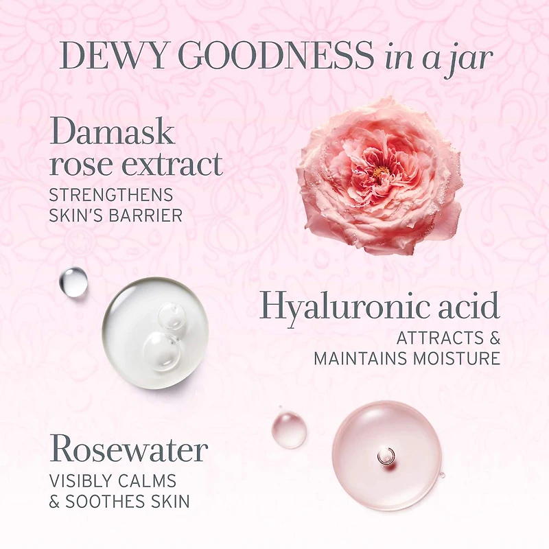 Hydratant profond à la rose et l’acide hyaluronique