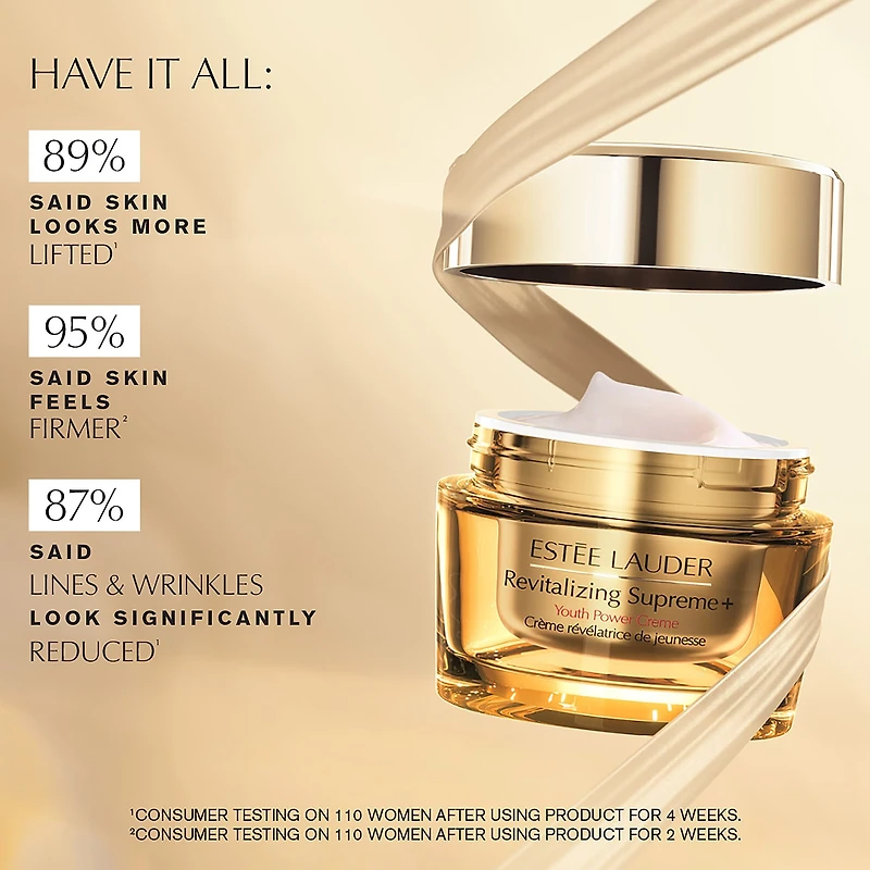 Crème hydratante Revitalizing Supreme+ Youth Power avec acide hyaluronique