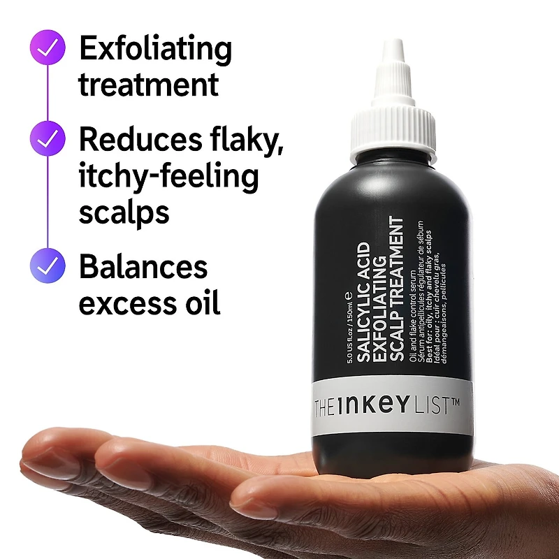 Soin exfoliant à l’acide salicylique pour cuir chevelu gras						