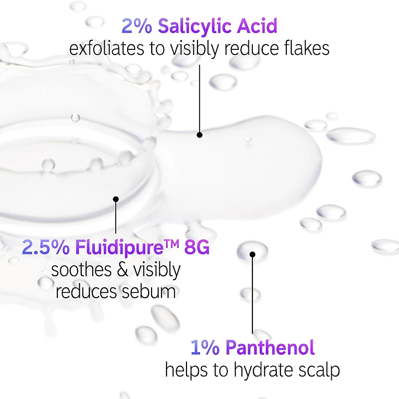 Soin exfoliant à l’acide salicylique pour cuir chevelu gras						