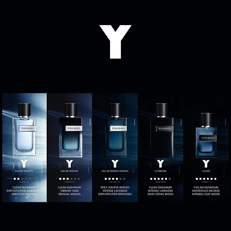 Eau de toilette Y avec des notes lavande fraîche et géranium