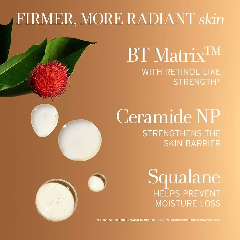 Hydratant antiâge au thé noir avec alternative rétinol BT Matrix