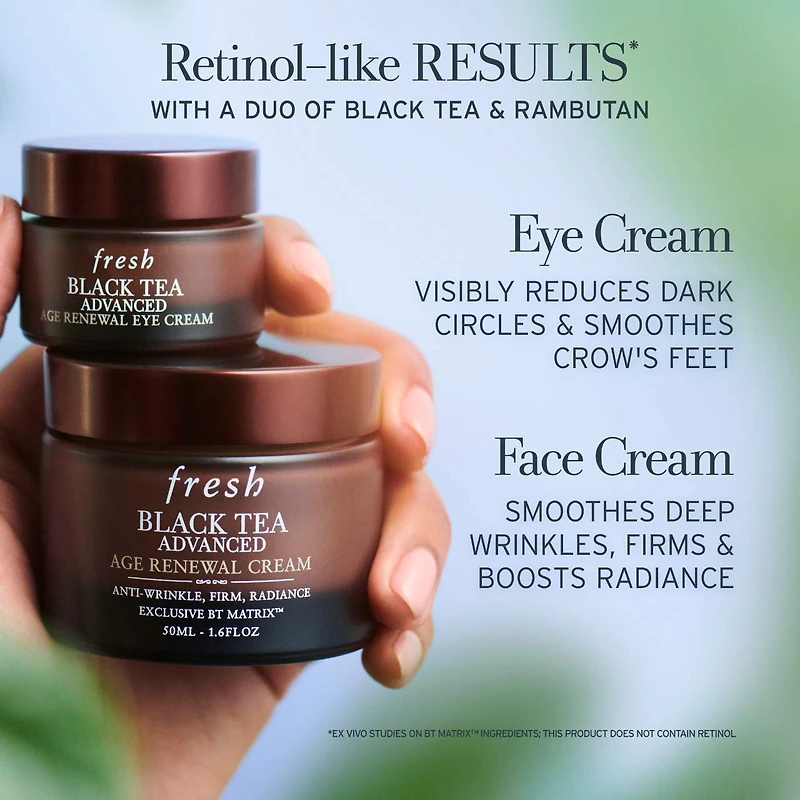 Hydratant antiâge au thé noir avec alternative rétinol BT Matrix