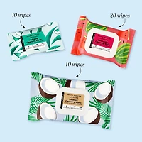 Lingettes nettoyantes et exfoliantes