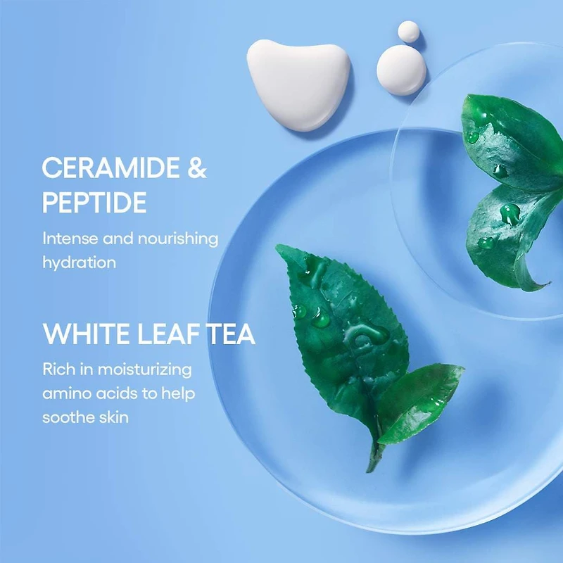 Minicrème tonifiante et hydratante rechargeable pour la peau avec céramides et peptides