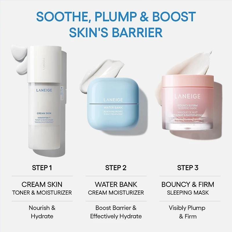 Minicrème tonifiante et hydratante rechargeable pour la peau avec céramides et peptides