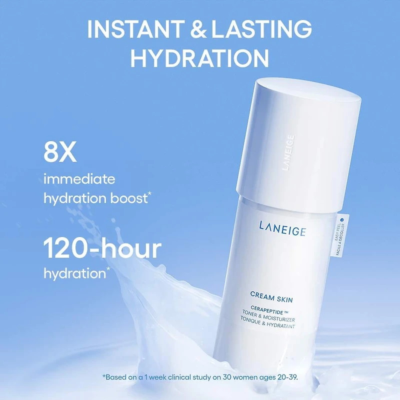 Minicrème tonifiante et hydratante rechargeable pour la peau avec céramides et peptides