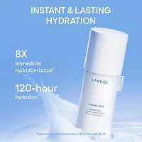 Minicrème tonifiante et hydratante rechargeable pour la peau avec céramides et peptides