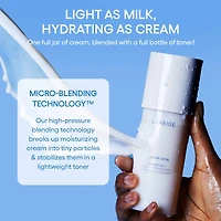 Minicrème tonifiante et hydratante rechargeable pour la peau avec céramides et peptides