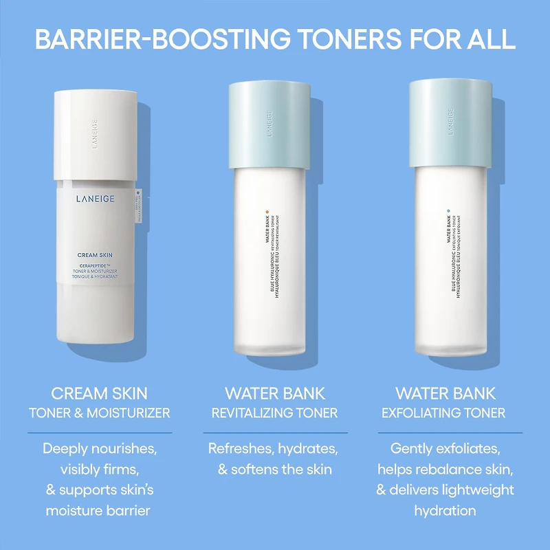 Crème tonifiante et hydratante rechargeable pour la peau avec céramides peptides