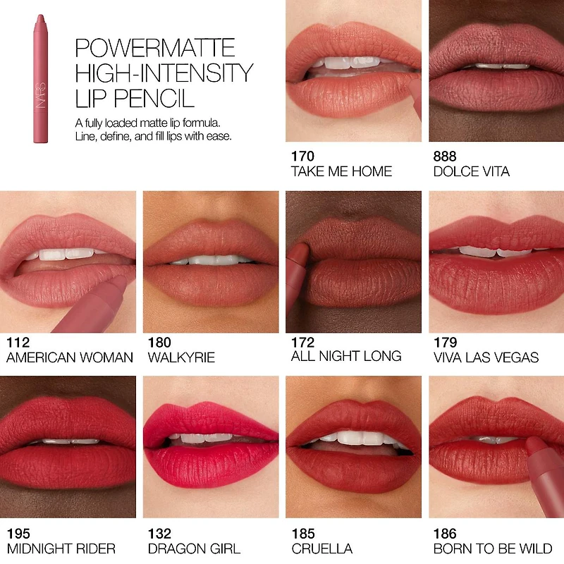 Crayon à lèvres longue tenue haute intensité Powermatte