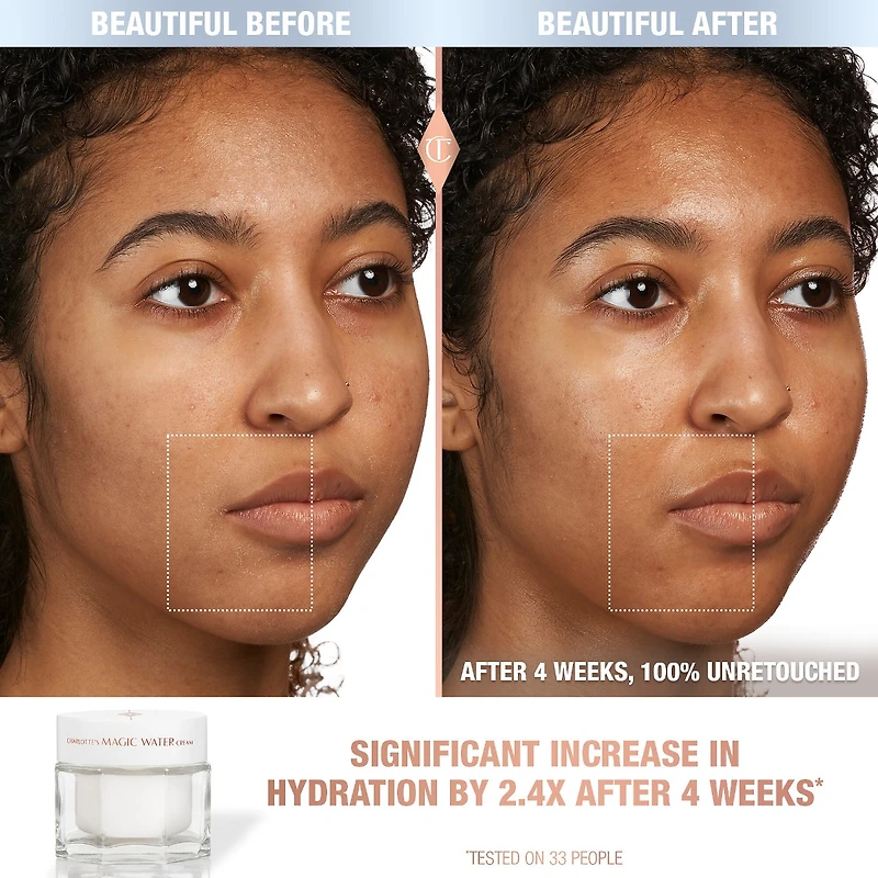 Crème hydratante en gel rechargeable Magic Water avec niacinamide