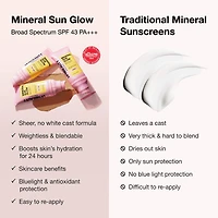 Mineral Sun Glow Broad Spectrum Sunscreen SPF 43 PA +++ with Peptides and Vitamin C