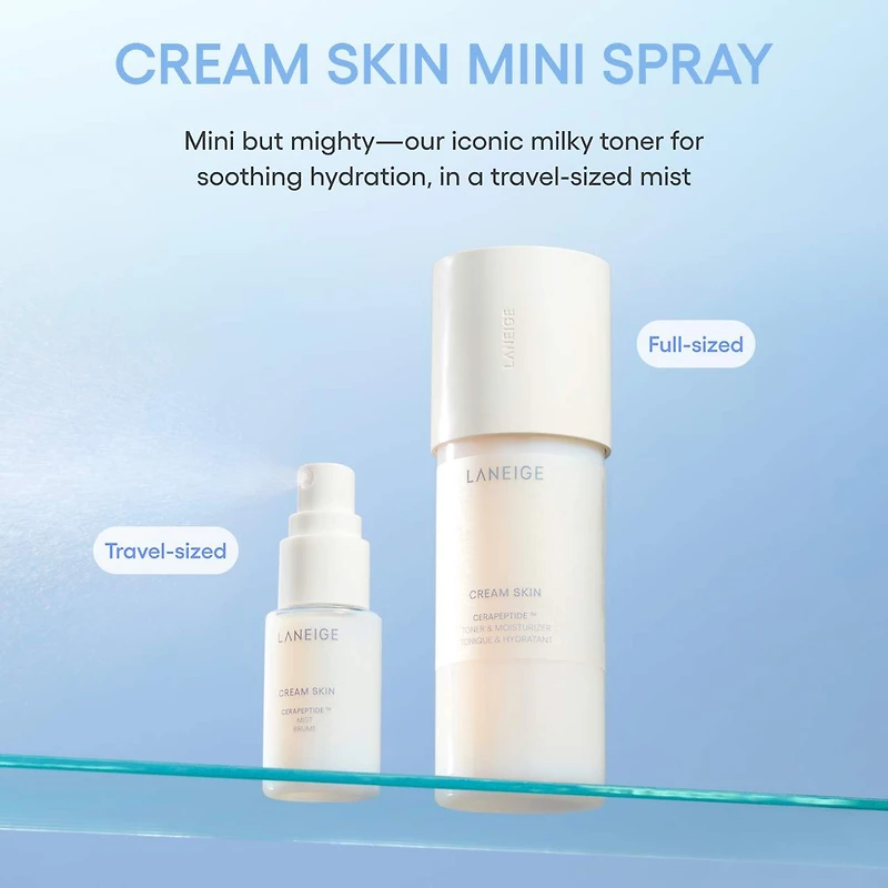 Mini Cream Skin Milky Toner Mist with Ceramides and Peptides  